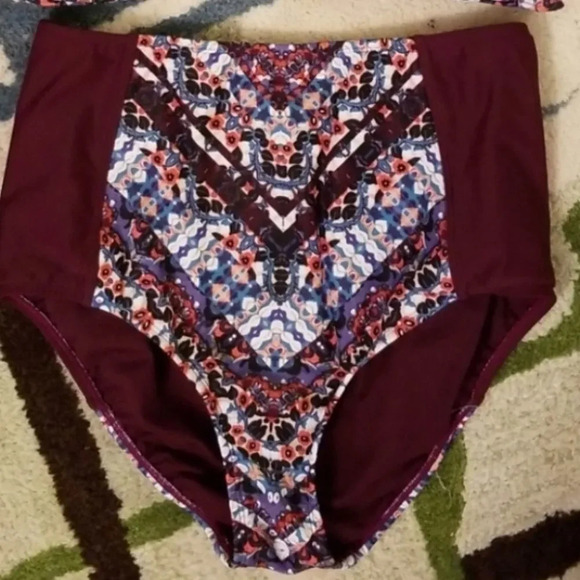 Athleta twister top Wild Bloom HighWaist Bikini M - Picture 6 of 13